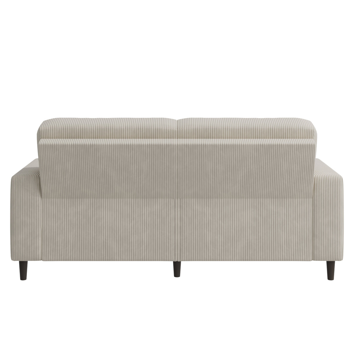 Prestwick Upholstered Small Space Sofa with 2 Accent Pillows