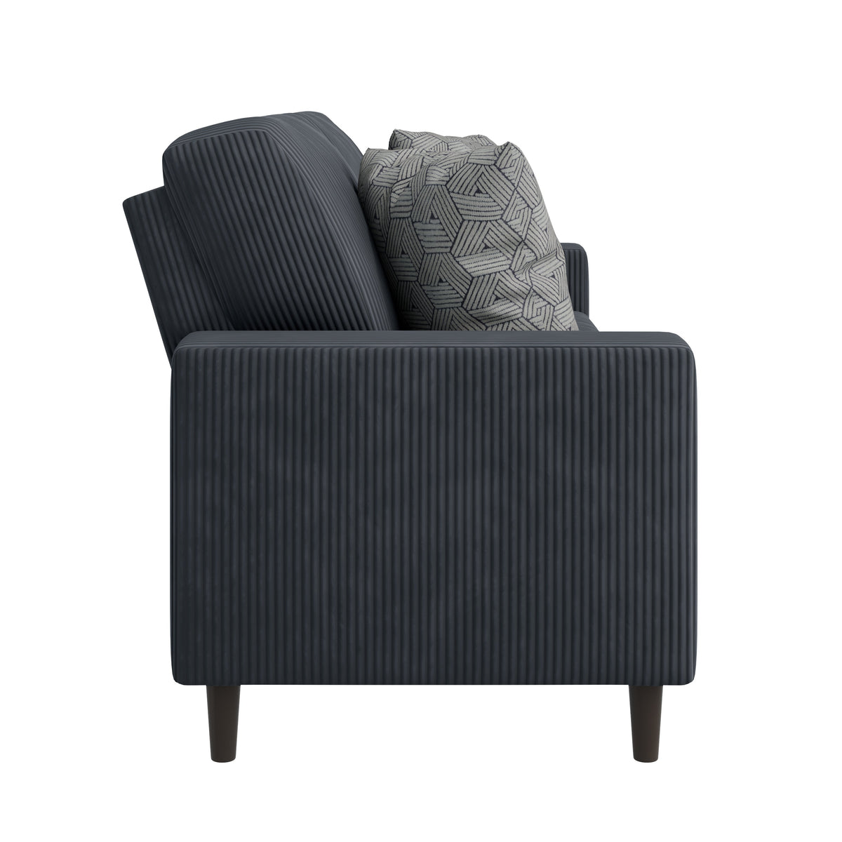 Prestwick Upholstered Small Space Sofa with 2 Accent Pillows