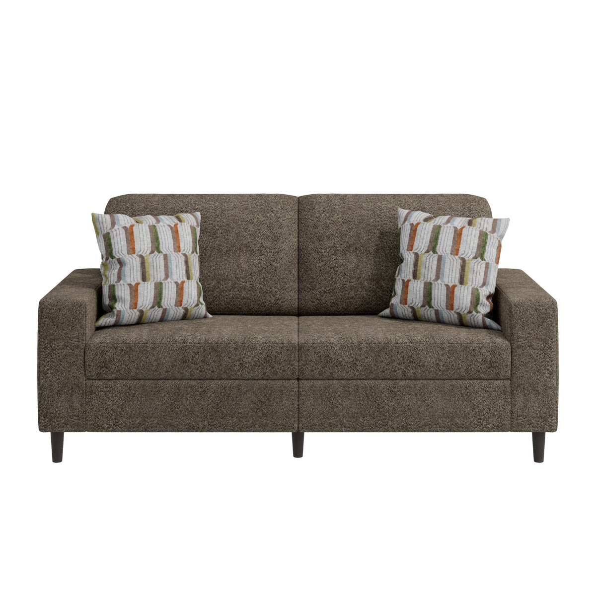Prestwick Upholstered Small Space Sofa with 2 Accent Pillows