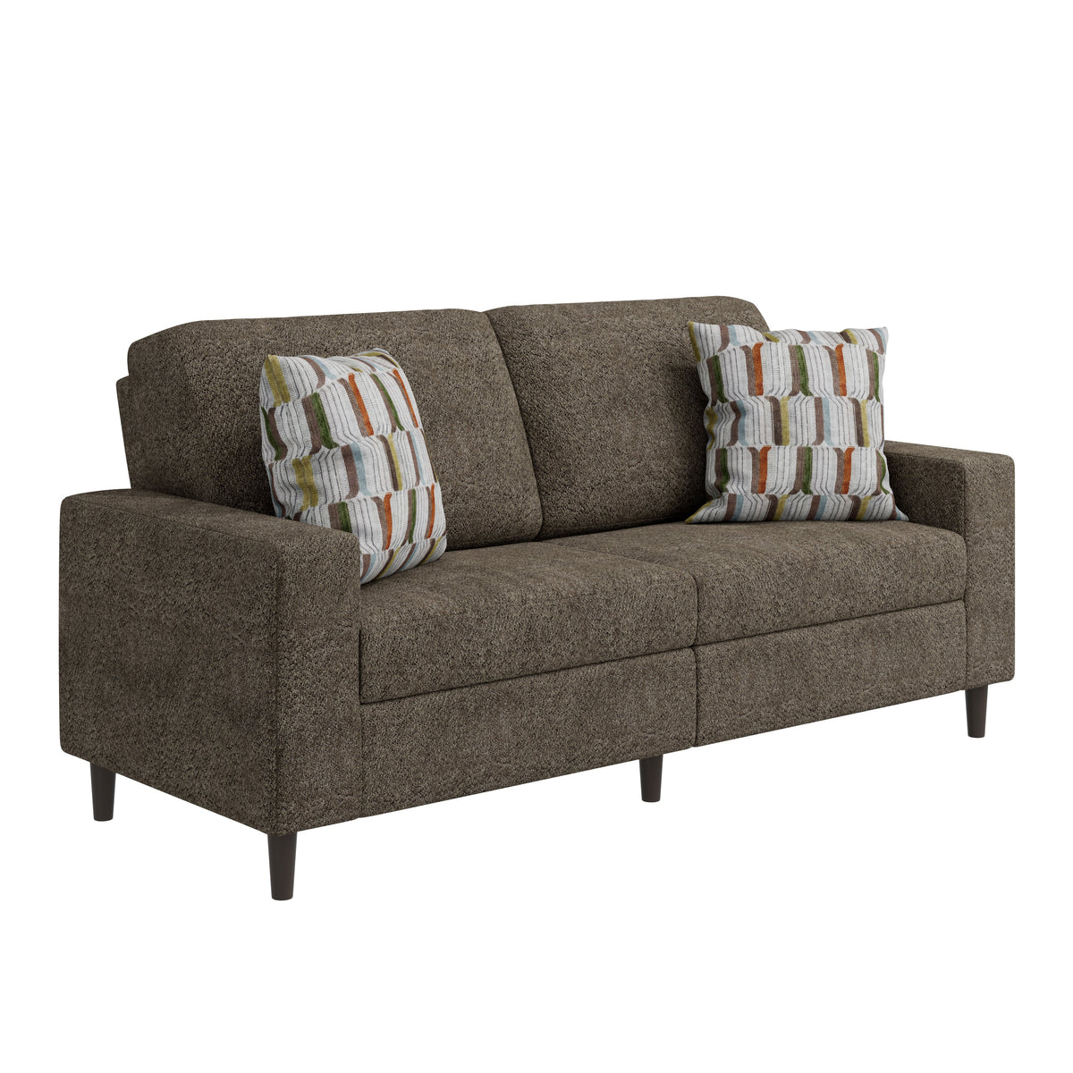 Prestwick Upholstered Small Space Sofa with 2 Accent Pillows