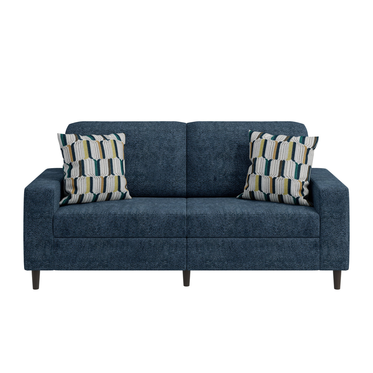 Prestwick Upholstered Small Space Sofa with 2 Accent Pillows