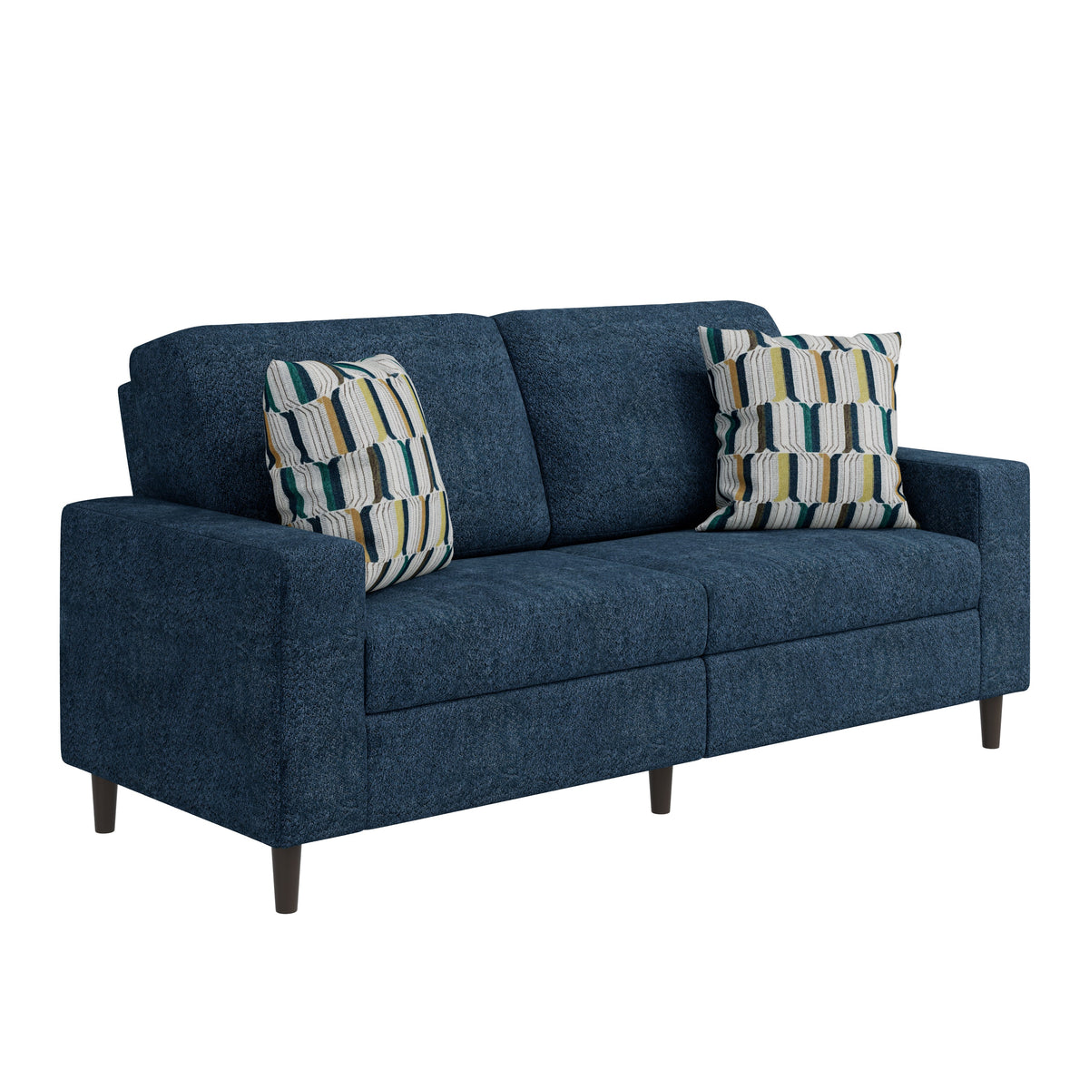 Prestwick Upholstered Small Space Sofa with 2 Accent Pillows
