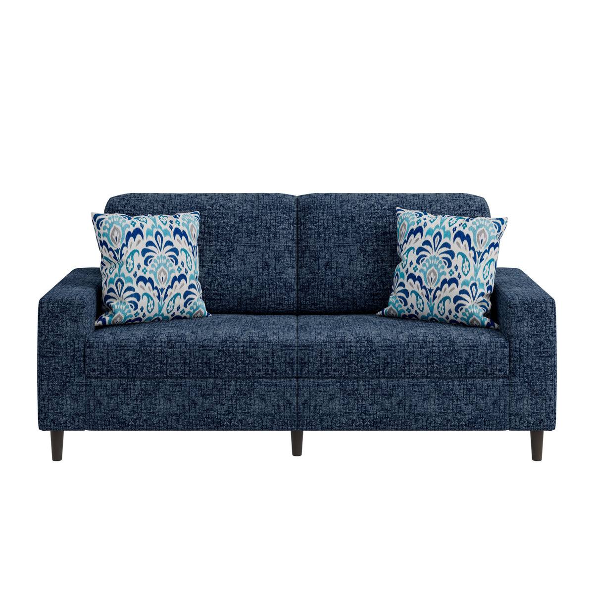 Prestwick Upholstered Small Space Sofa with 2 Accent Pillows