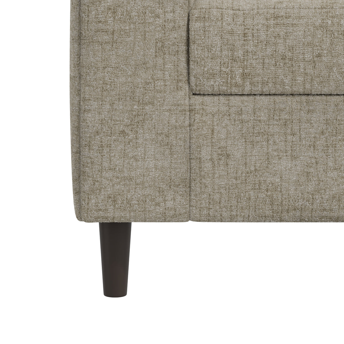 Prestwick Upholstered Small Space Sofa with 2 Accent Pillows